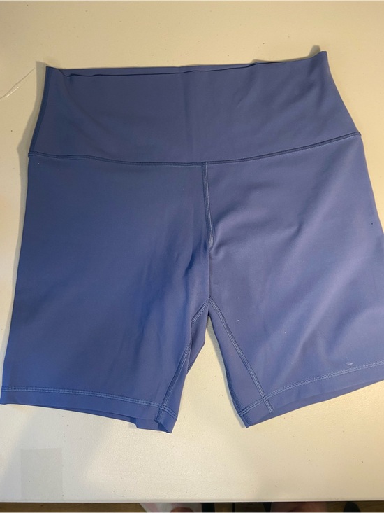 lululemon athletica Pants - Lululemon High-Waist Women’s Stretch Bike Shorts - Periwinkle Blue SZ 12